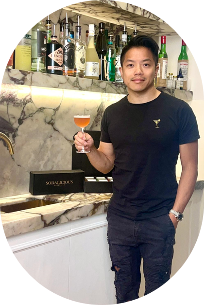 Pictured: Sodalicious Cocktail Founder, Dan Leow