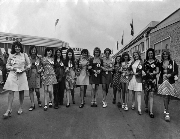 Miss Show Girl finalists 1974 Royal Melbourne Show